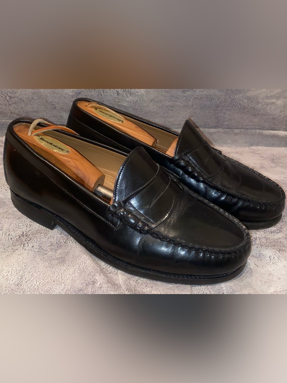 Vintage 90s Bostonian Crown Windsor Weejun Beef Roll Penny Loafer Shoes 8 USA